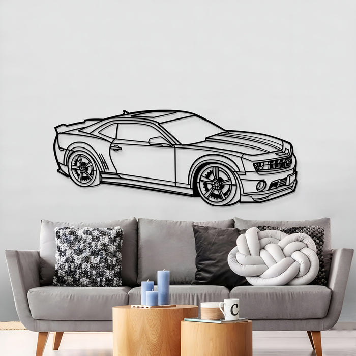 Camaro SS PERSPECTIVE Silhouette Metal Wall Art