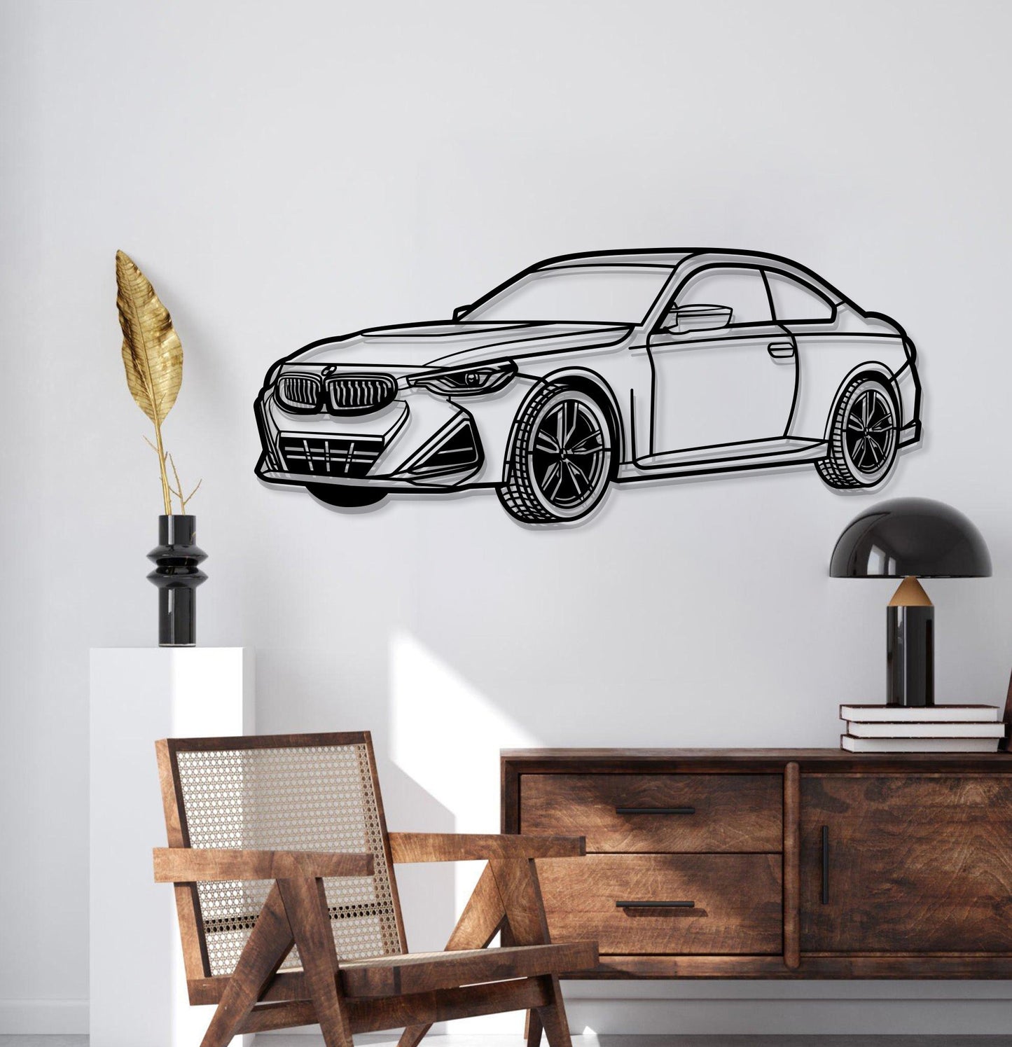 2024 BMW M240i PERSPECTIVE Silhouette Metal Wall Art