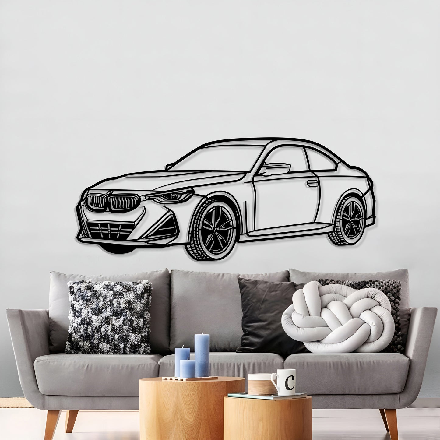 2024 BMW M240i PERSPECTIVE Silhouette Metal Wall Art