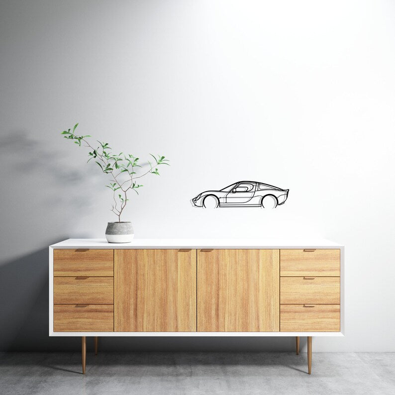 Vertige Detailed Metal Car Silhouette Wall Art