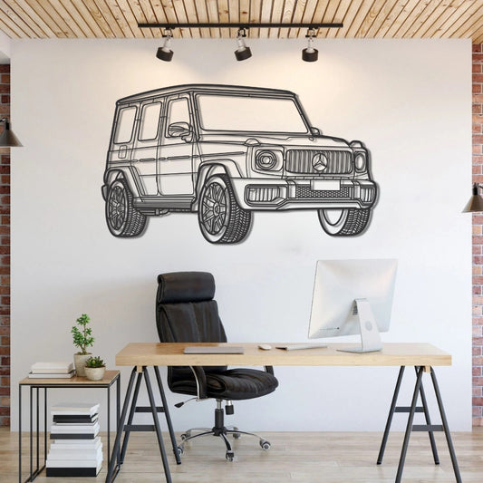 Mercedes G Class 2024 PERSPECTIVE Metal Car Silhouette Wall Art