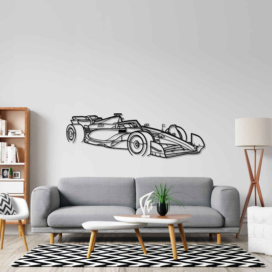 Formula F1 2024 SF-24 PERSPECTIVE Silhouette Metal Wall Art