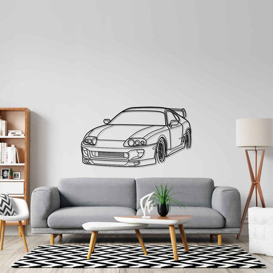 Toyota Supra 1994 PERSPECTIVE Silhouette Metal Wall Art