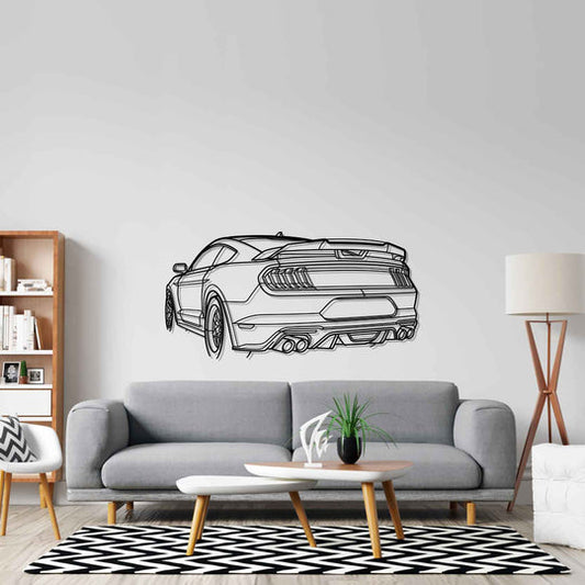 Mustang GT 2020 PERSPECTIVE Silhouette Metal Wall Art