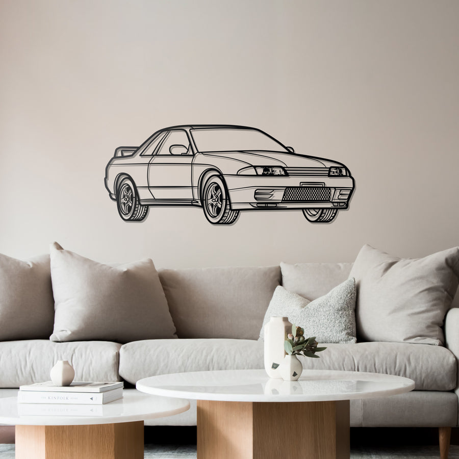 NISSAN GTR R32 PERSPECTIVE Metal Car Silhouette Wall Art – Steel Art ...