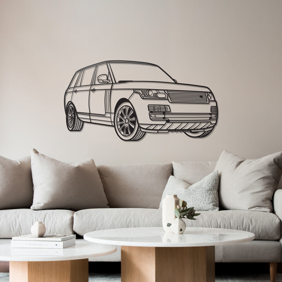 RANGE ROVER PERSPECTIVE Silhouette Metal Wall Art