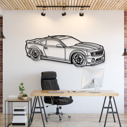 Camaro SS PERSPECTIVE Silhouette Metal Wall Art