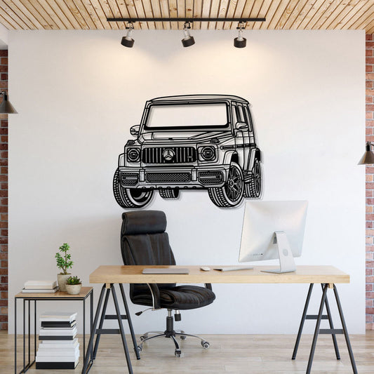 Mercedes G Class G63 PERSPECTIVE Metal Car Silhouette Wall Art