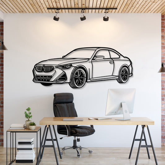 2024 BMW M240i PERSPECTIVE Silhouette Metal Wall Art