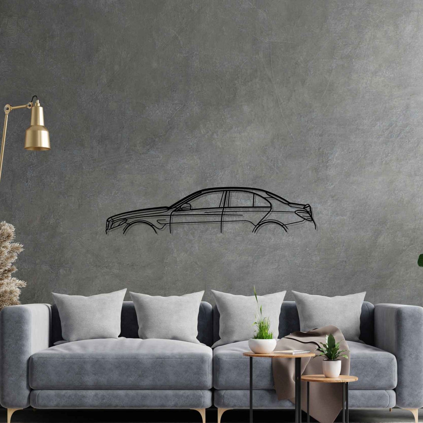 C63S 2017 Classic Silhouette Metal Wall Art