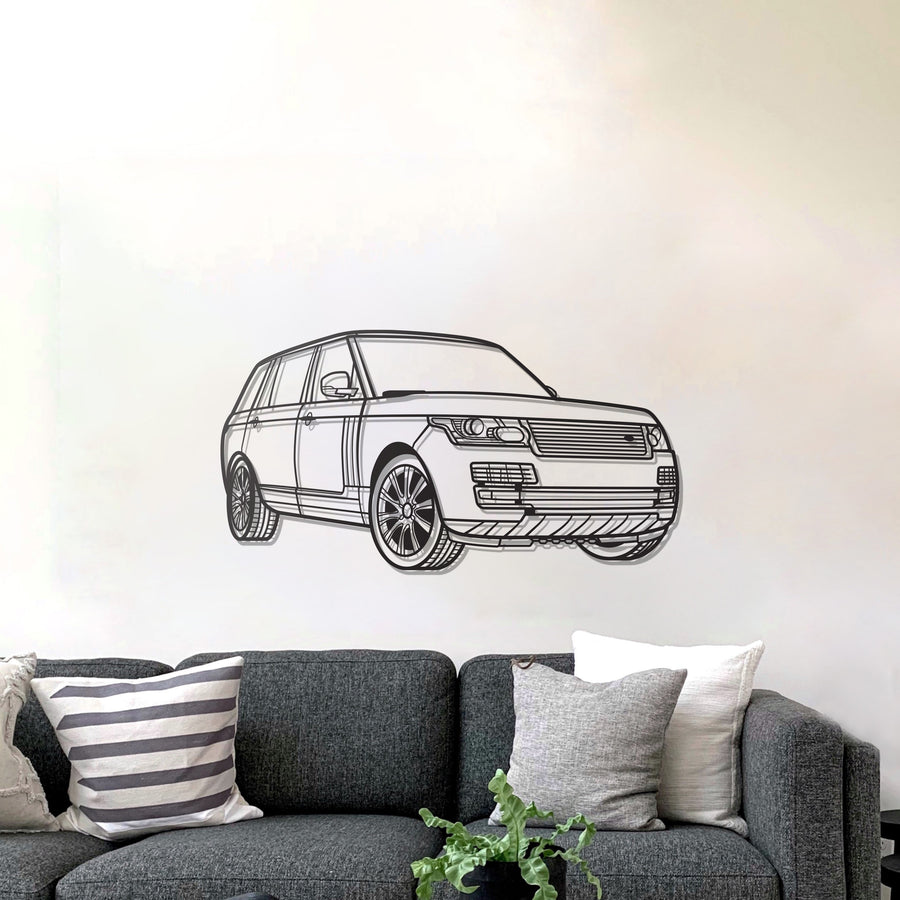 RANGE ROVER PERSPECTIVE Silhouette Metal Wall Art