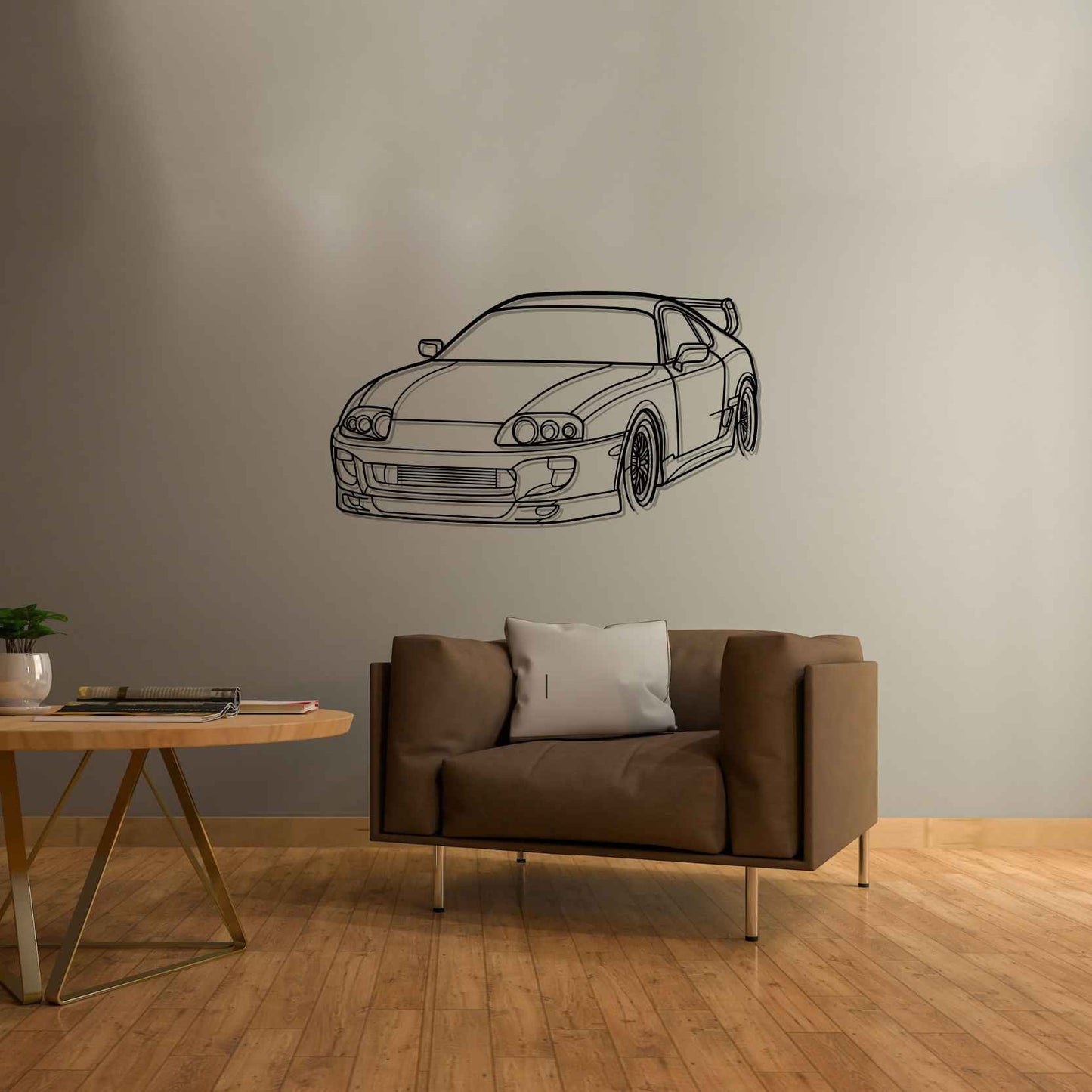 Toyota Supra 1994 PERSPECTIVE Silhouette Metal Wall Art