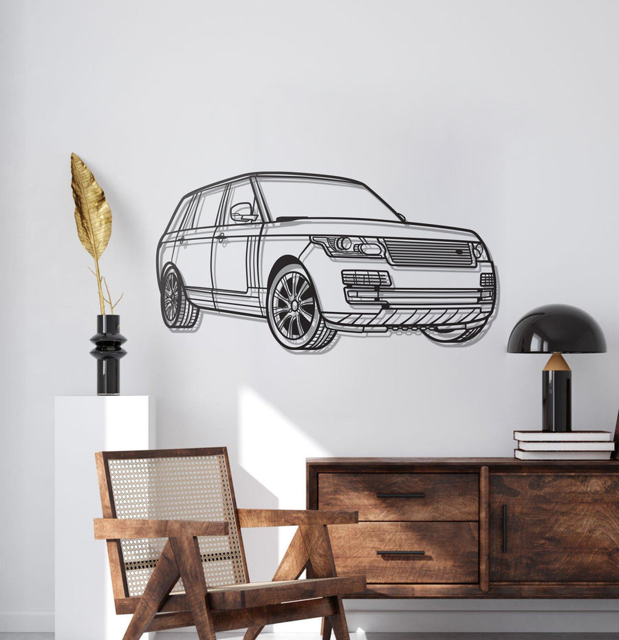 RANGE ROVER PERSPECTIVE Silhouette Metal Wall Art