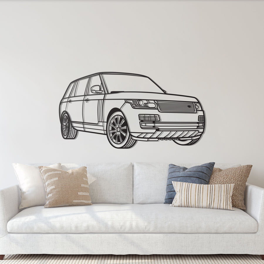 RANGE ROVER PERSPECTIVE Silhouette Metal Wall Art