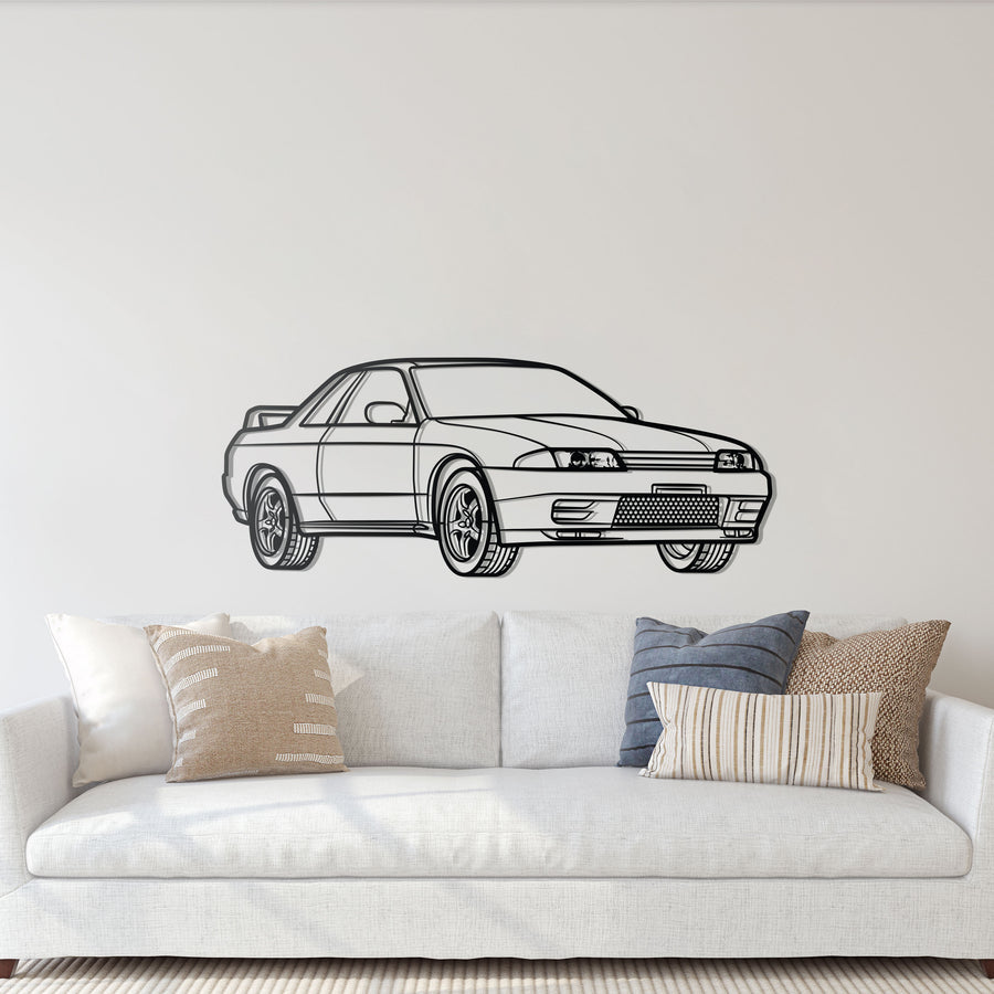 NISSAN GTR R32 PERSPECTIVE Metal Car Silhouette Wall Art – Steel Art ...