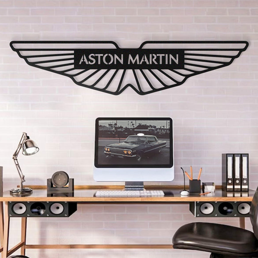 لوحة شعار شركة آستون مارتن Aston martin