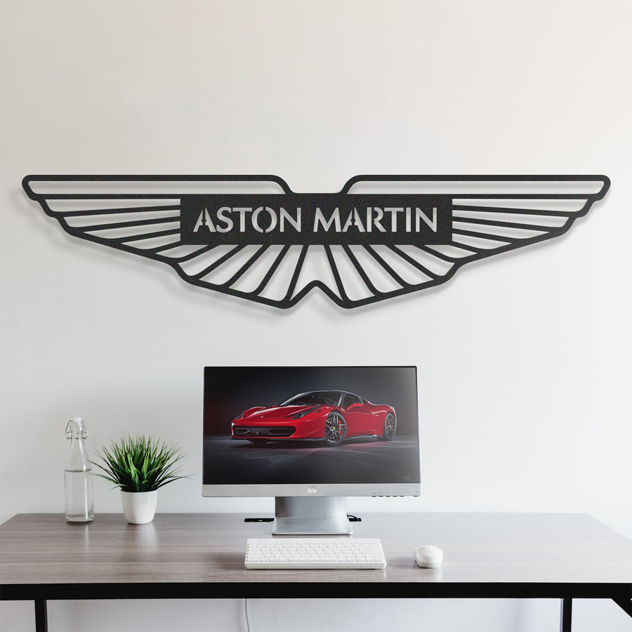 لوحة شعار شركة آستون مارتن Aston martin