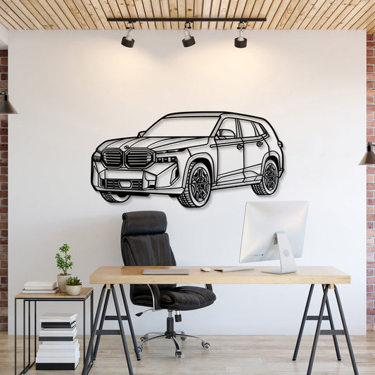 BMW XM PERSPECTIVE Metal Car Silhouette Wall Art