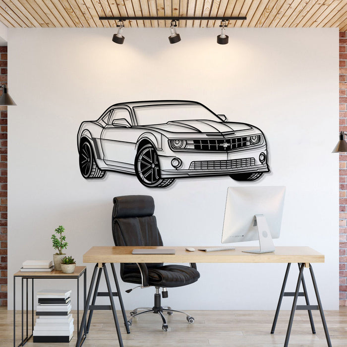 Camaro SS PERSPECTIVE Silhouette Metal Wall Art