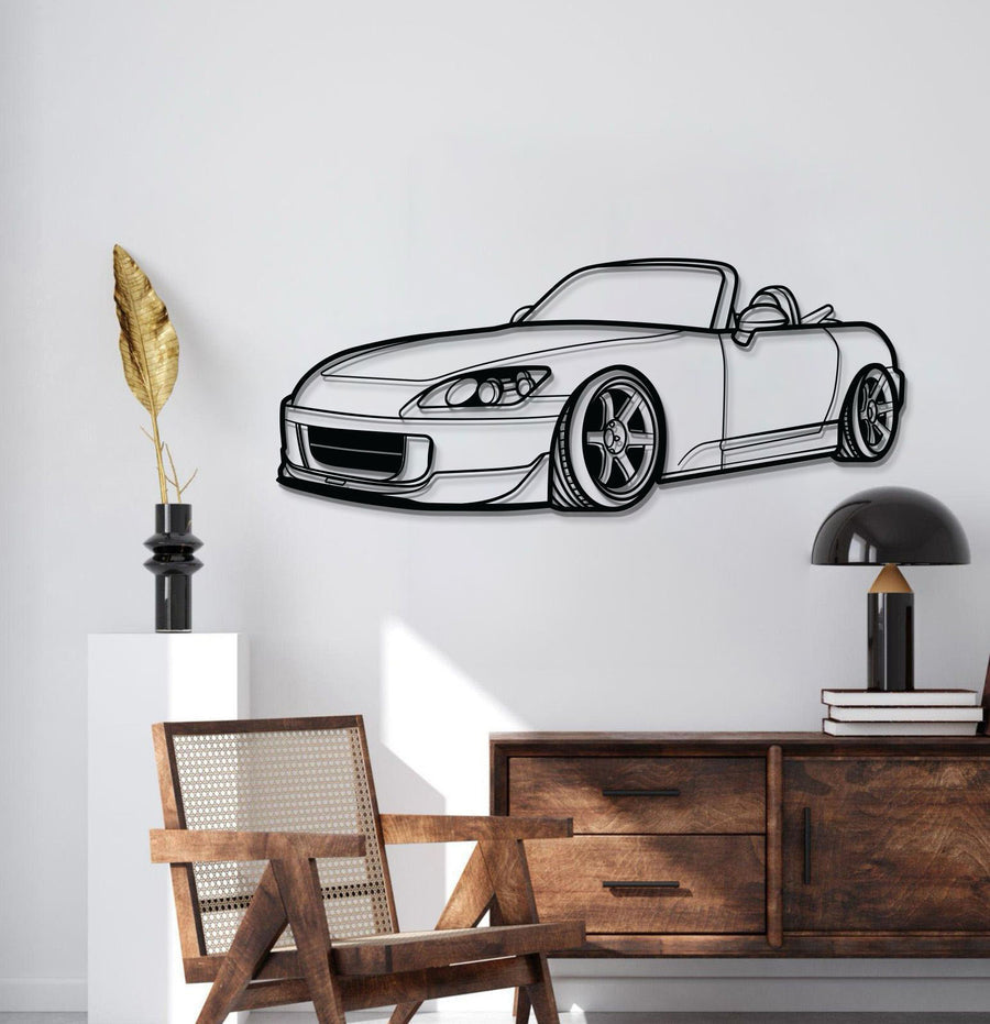 Honda S2000 PERSPECTIVE Silhouette Metal Wall Art