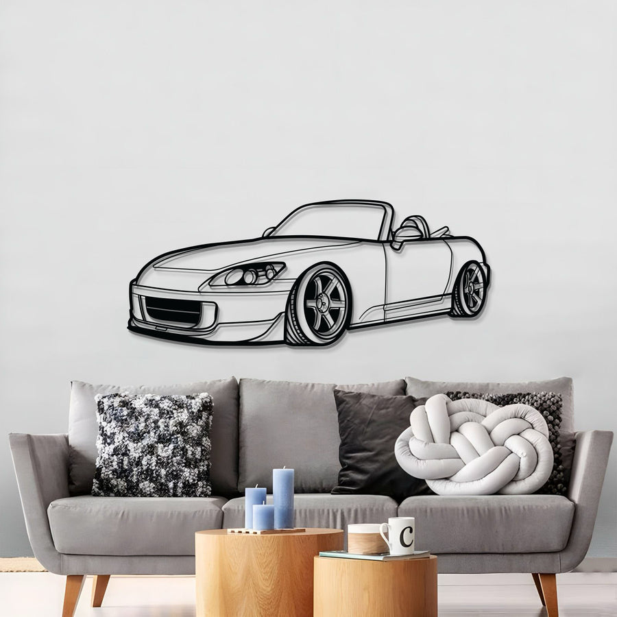 Honda S2000 PERSPECTIVE Silhouette Metal Wall Art