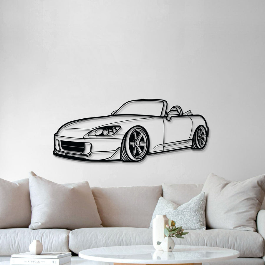 Honda S2000 PERSPECTIVE Silhouette Metal Wall Art