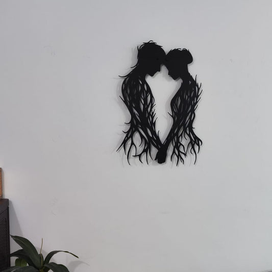 لوحة الحب التجريدية من شخصين