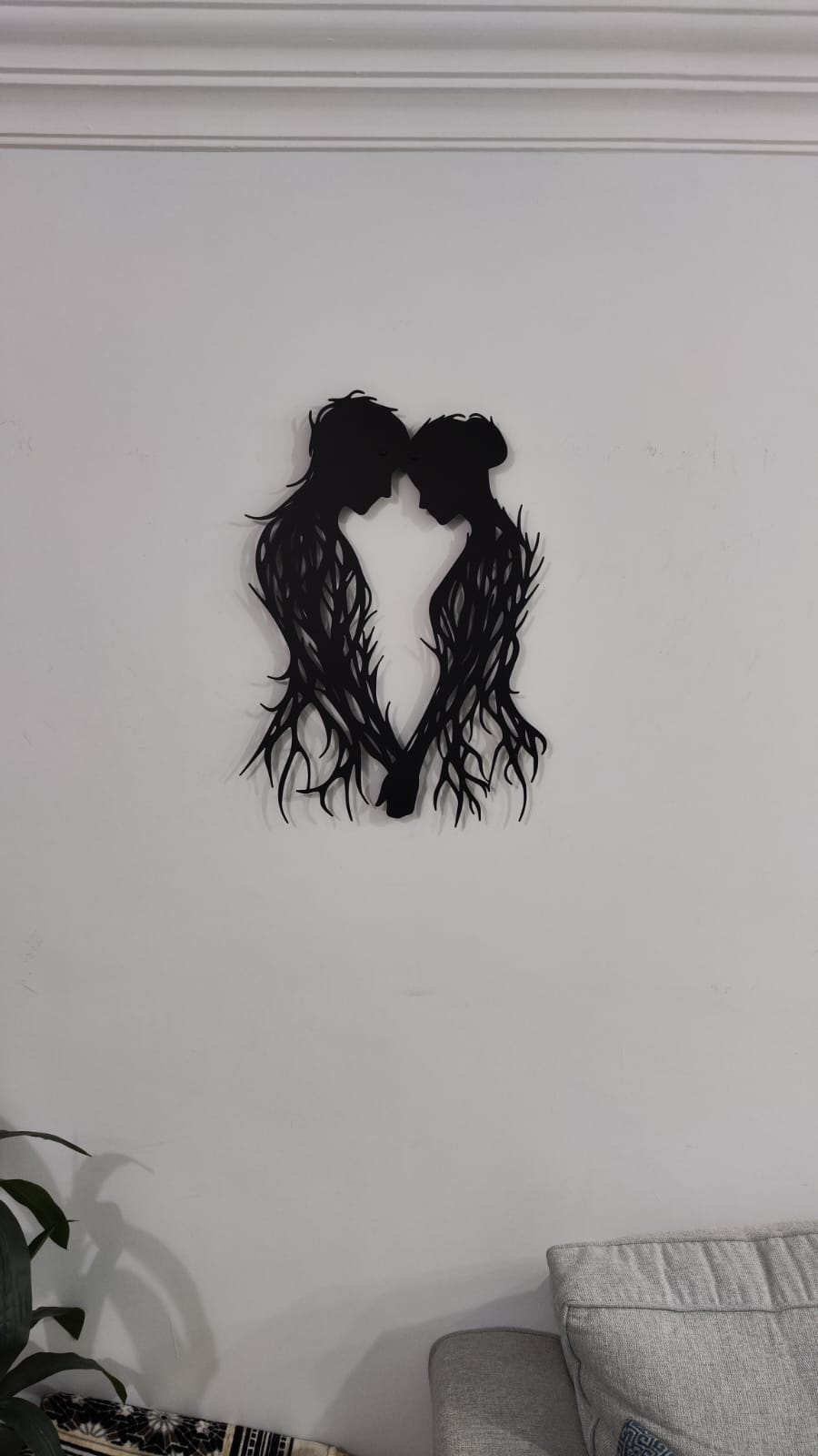 لوحة الحب التجريدية من شخصين