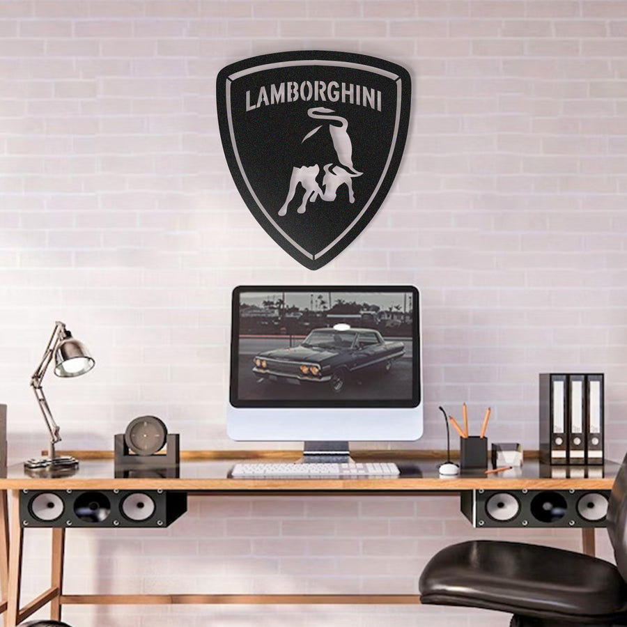 لوحة شعار شركة لمرجيني lamborghini