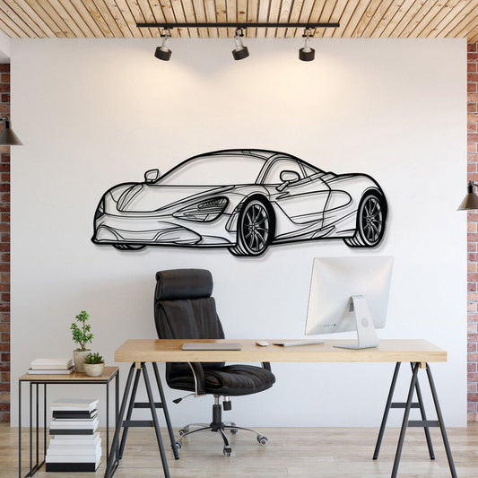 McLaren 720S PERSPECTIVE Silhouette Metal Wall Art