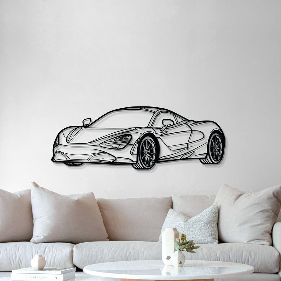 McLaren 720S PERSPECTIVE Silhouette Metal Wall Art