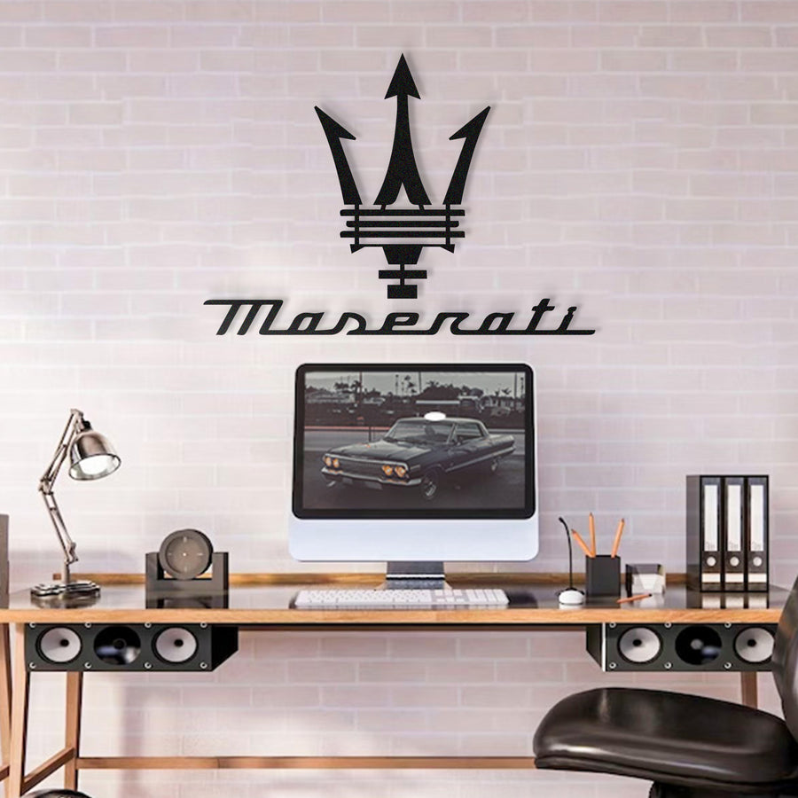 لوحة شعار شركة مازيراتي Maserati