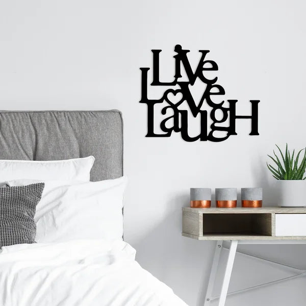 Live Love Laugh English Calligraphy