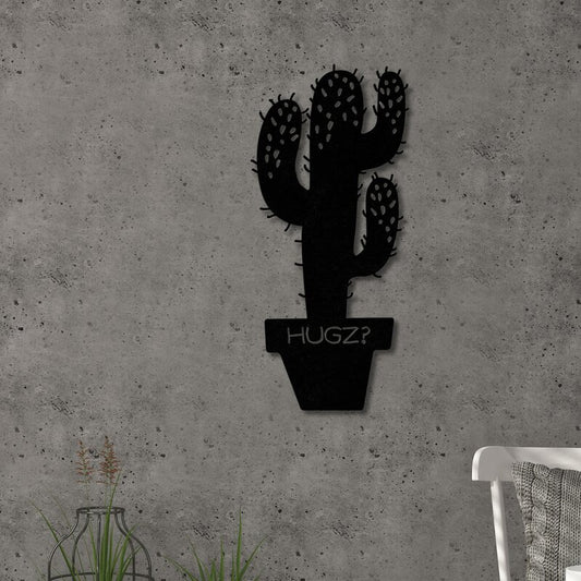 Cactus Hugs English Calligraphy