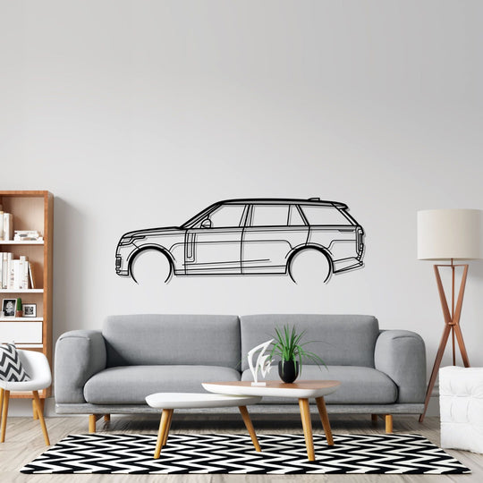 Range Rover 2023 Silhouette Metal Wall Art