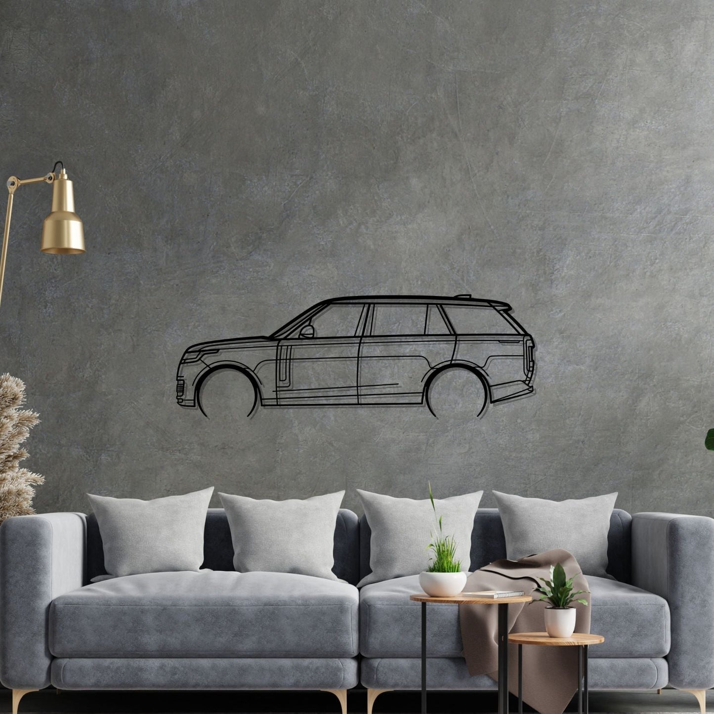 Range Rover 2023 Silhouette Metal Wall Art