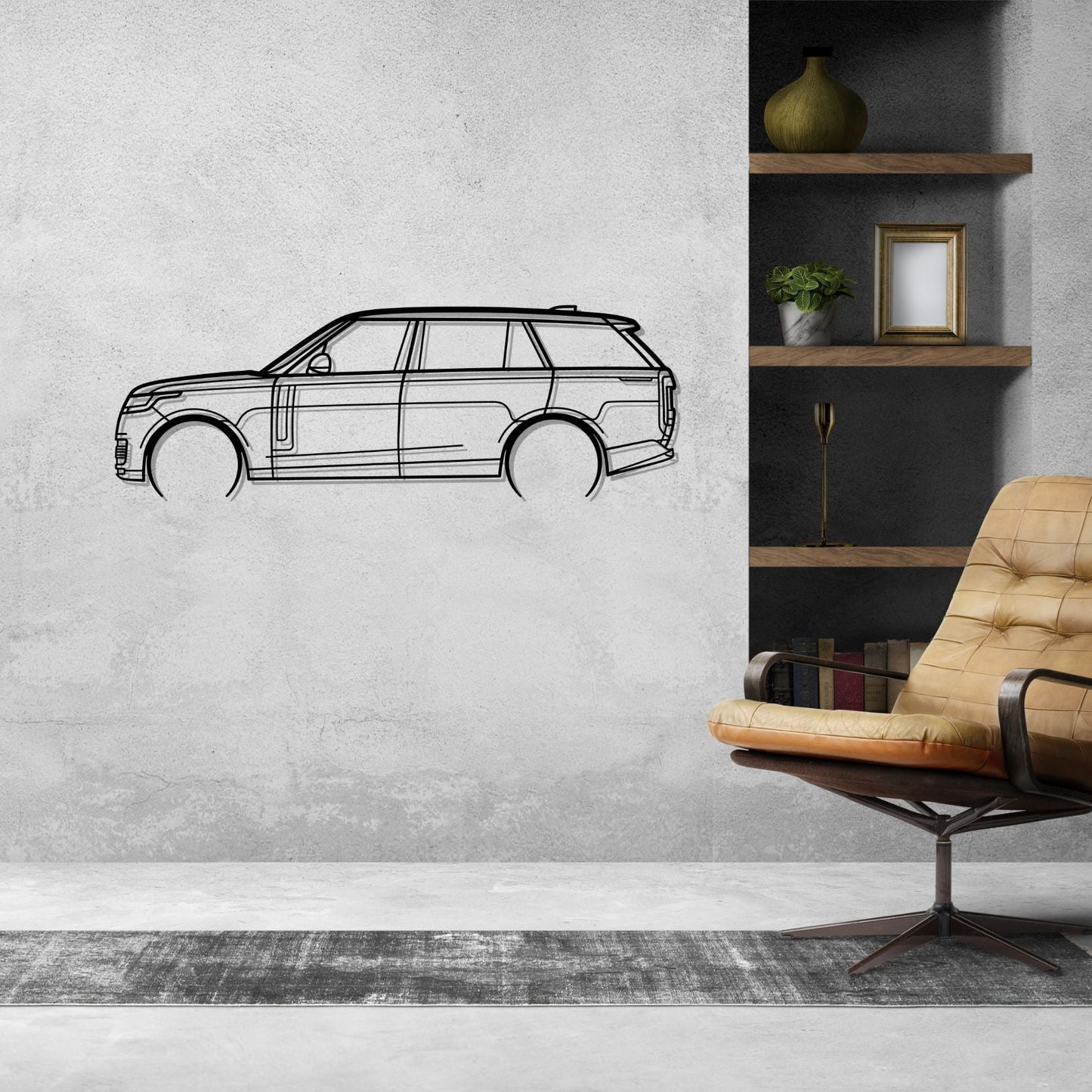 Range Rover 2023 Silhouette Metal Wall Art