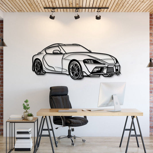 Toyota Supra MK5 PERSPECTIVE Silhouette Metal Wall Art