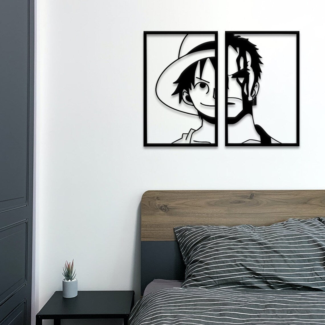 Roronoa Zoro Pirate Hunter One Piece Anime Metal Wall Art