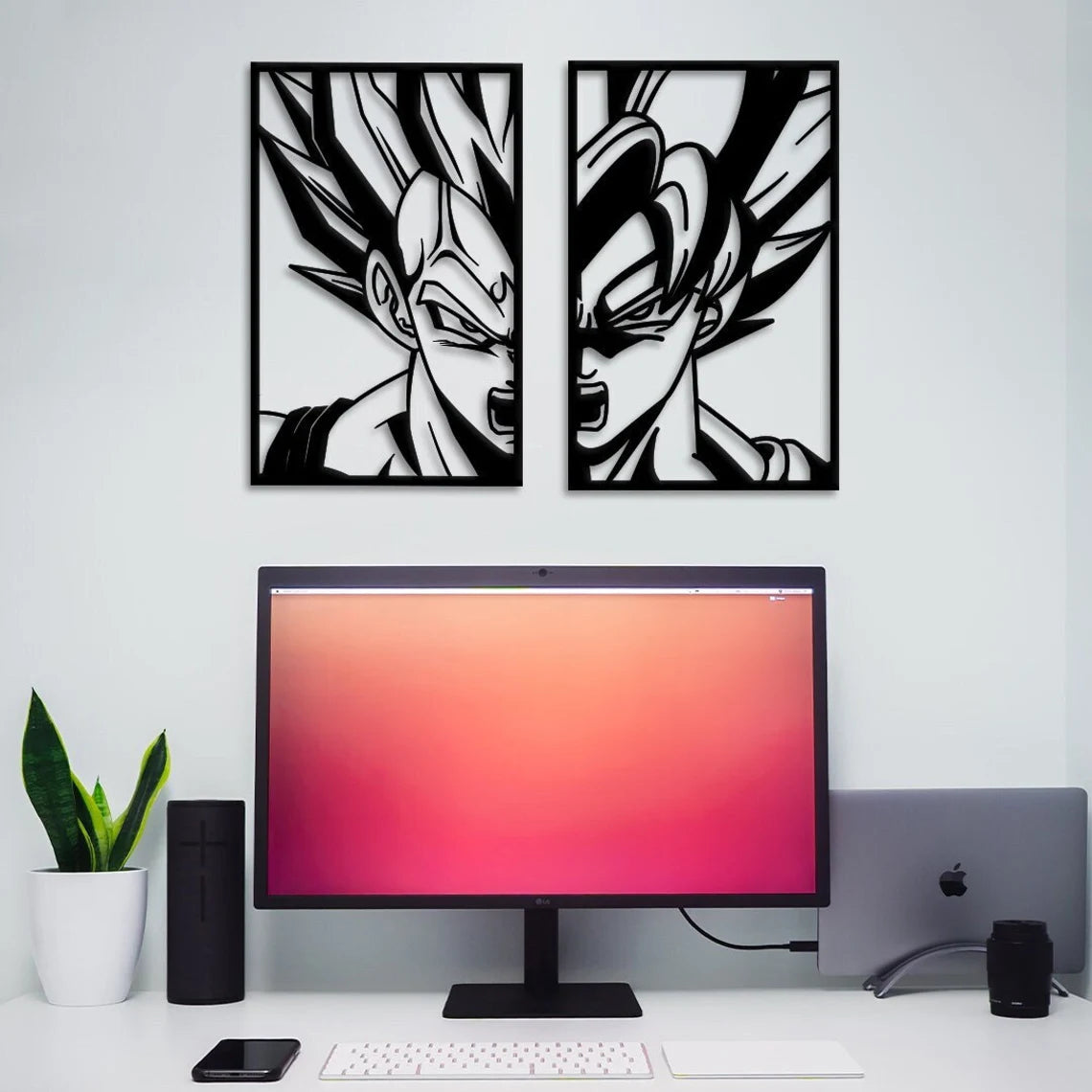 Goku Super Saiyan Dragon Ball Z Anime Metal Wall Art