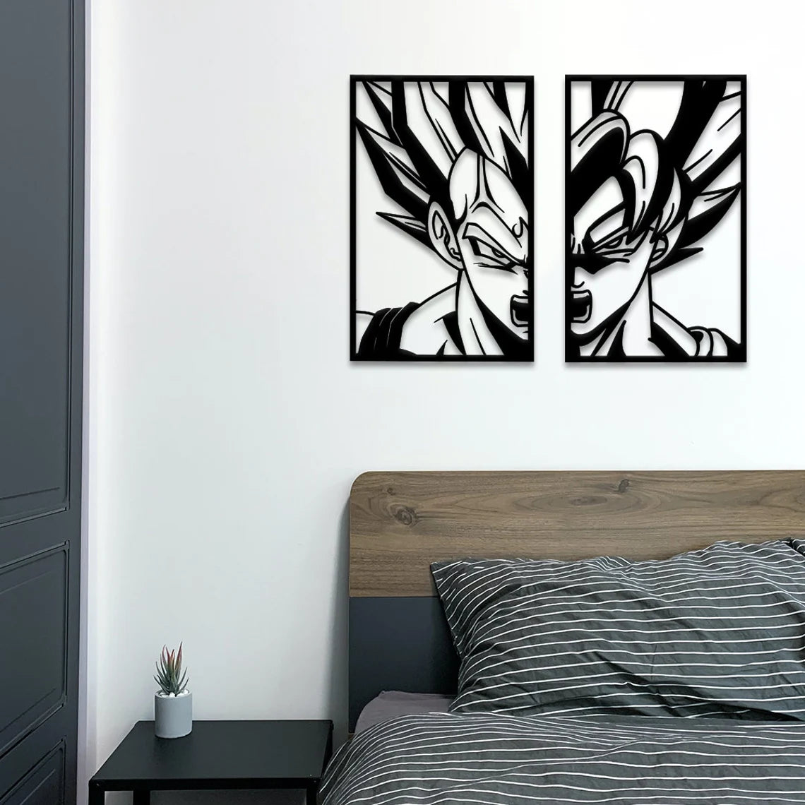 Goku Super Saiyan Dragon Ball Z Anime Metal Wall Art