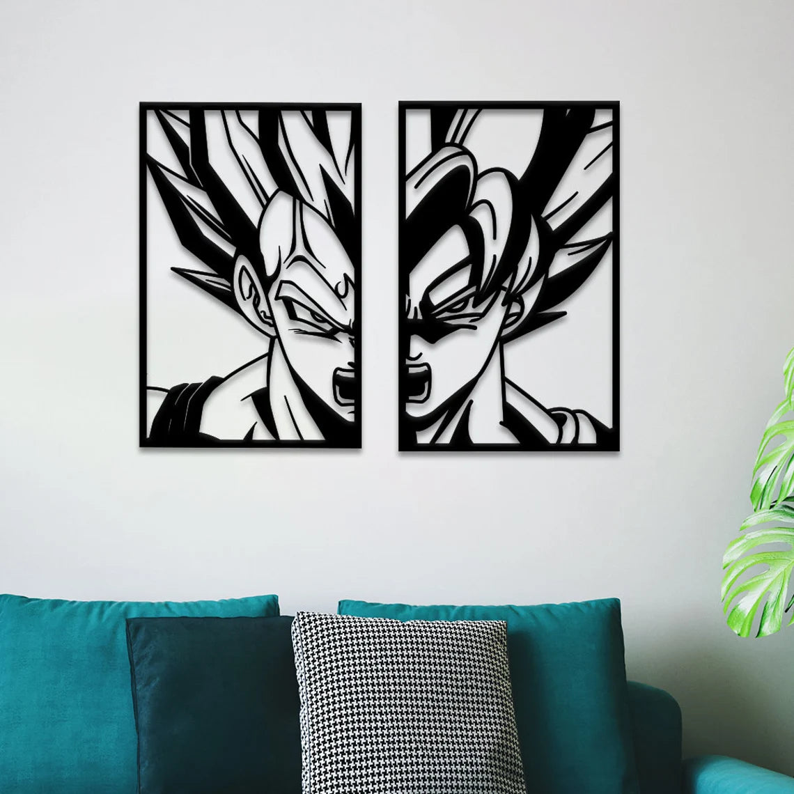 Goku Super Saiyan Dragon Ball Z Anime Metal Wall Art