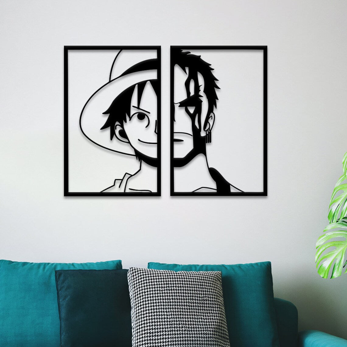 Roronoa Zoro Pirate Hunter One Piece Anime Metal Wall Art