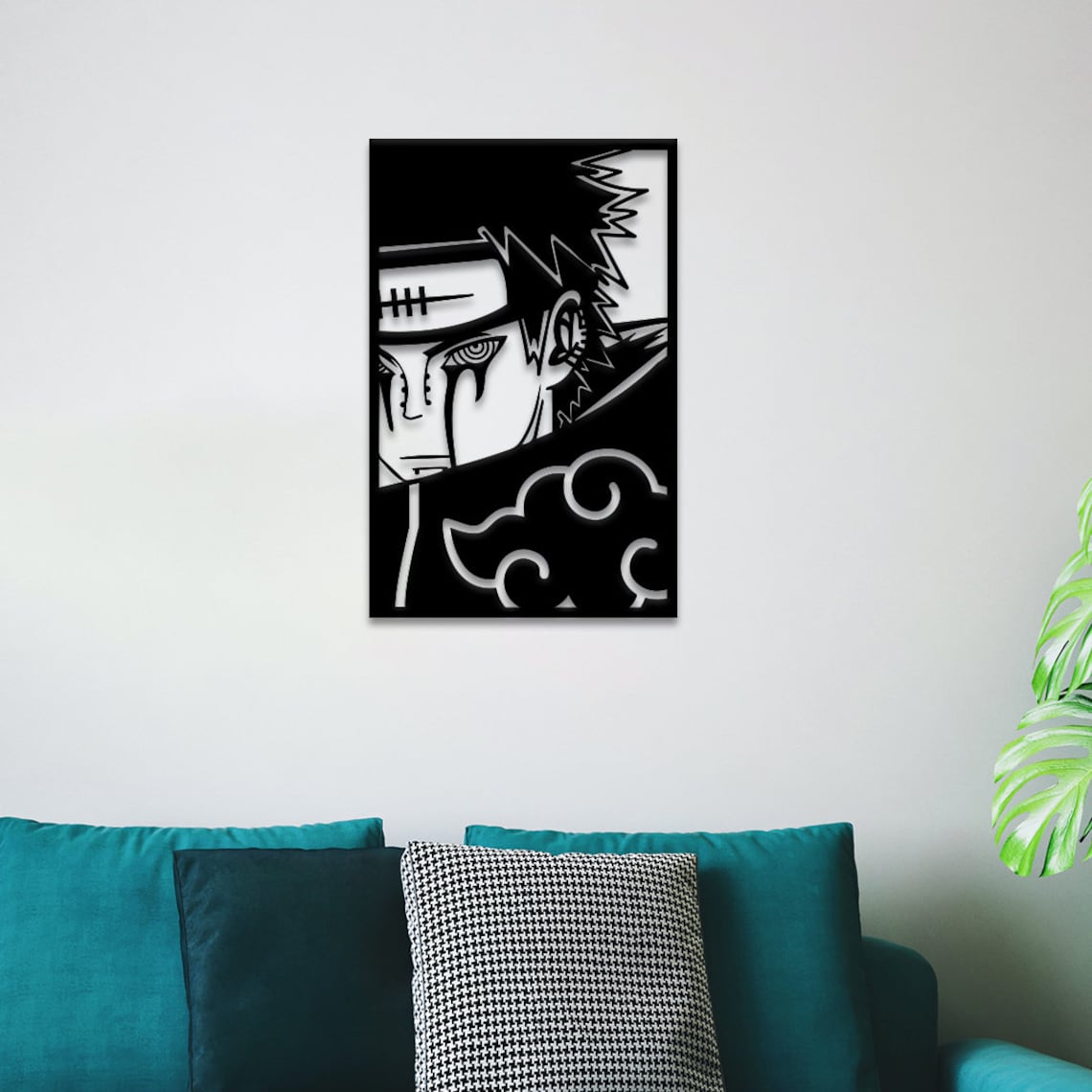 Pain Akatsuki Naruto Shippuden Anime Metal Wall Art