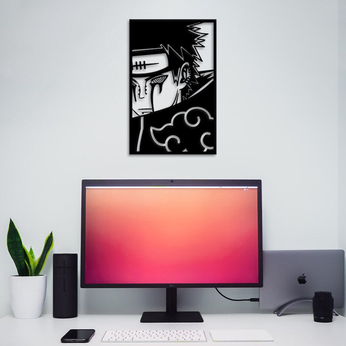 Pain Akatsuki Naruto Shippuden Anime Metal Wall Art