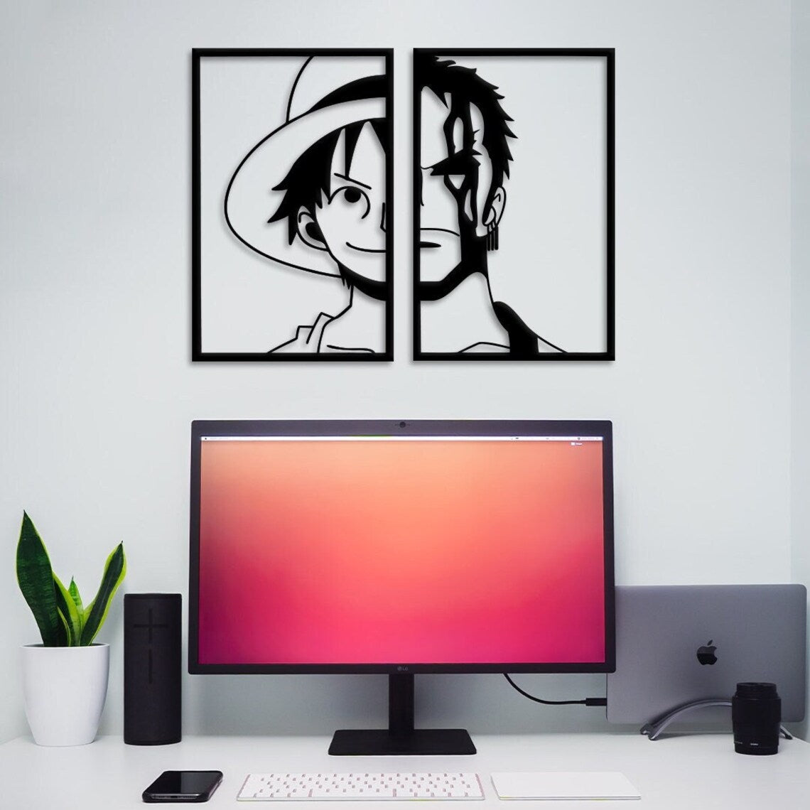 Roronoa Zoro Pirate Hunter One Piece Anime Metal Wall Art