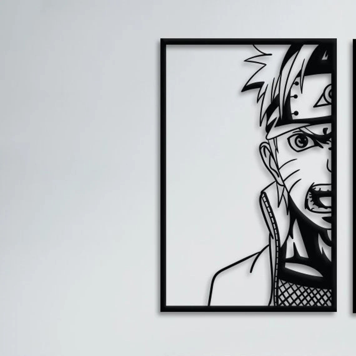 Naruto Or Sasuke Shippuden Acrylic Anime Metal Wall Art