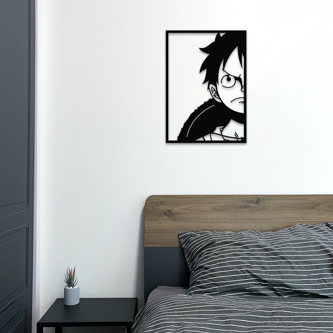 Monkey D. Luffy One Piece King Of The Pirates Anime Metal Wall Art