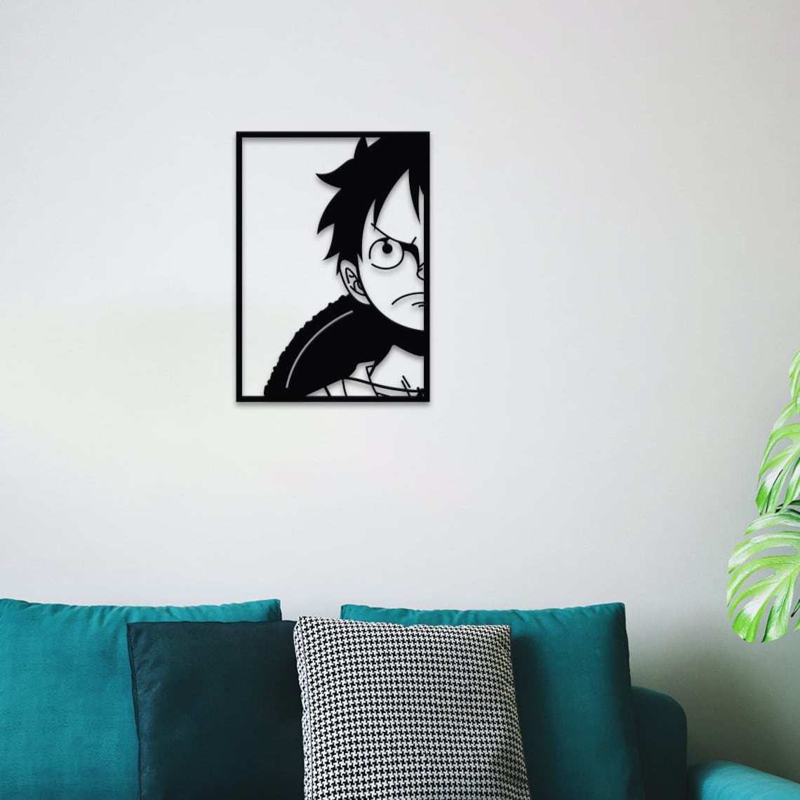 Monkey D. Luffy One Piece King Of The Pirates Anime Metal Wall Art