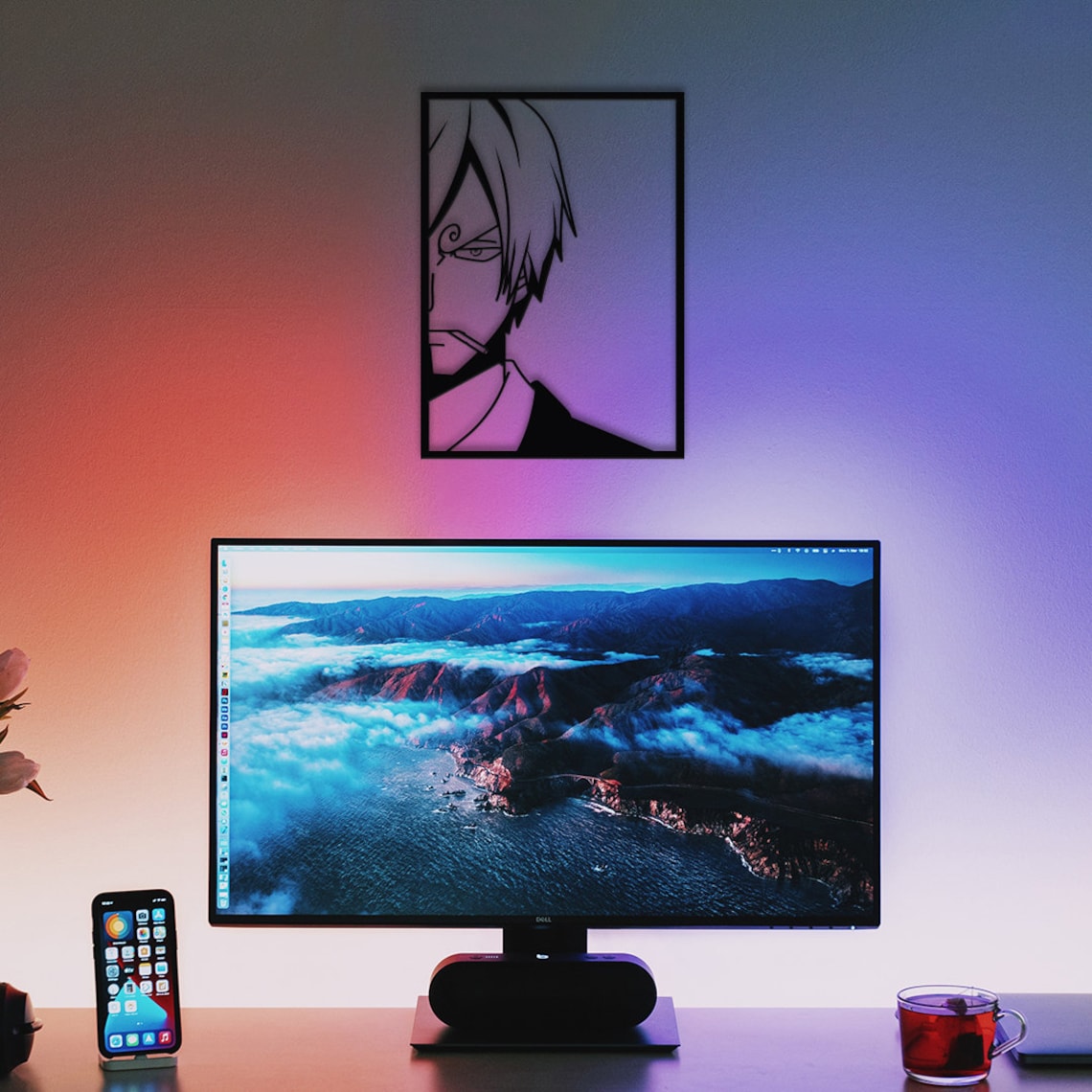 Sanji Black Leg One Piece King Of The Pirates Metal Wall Art